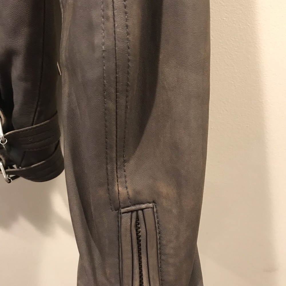 Iro Han Leather Moto Jacket, Size 34 - Picture 8 of 8